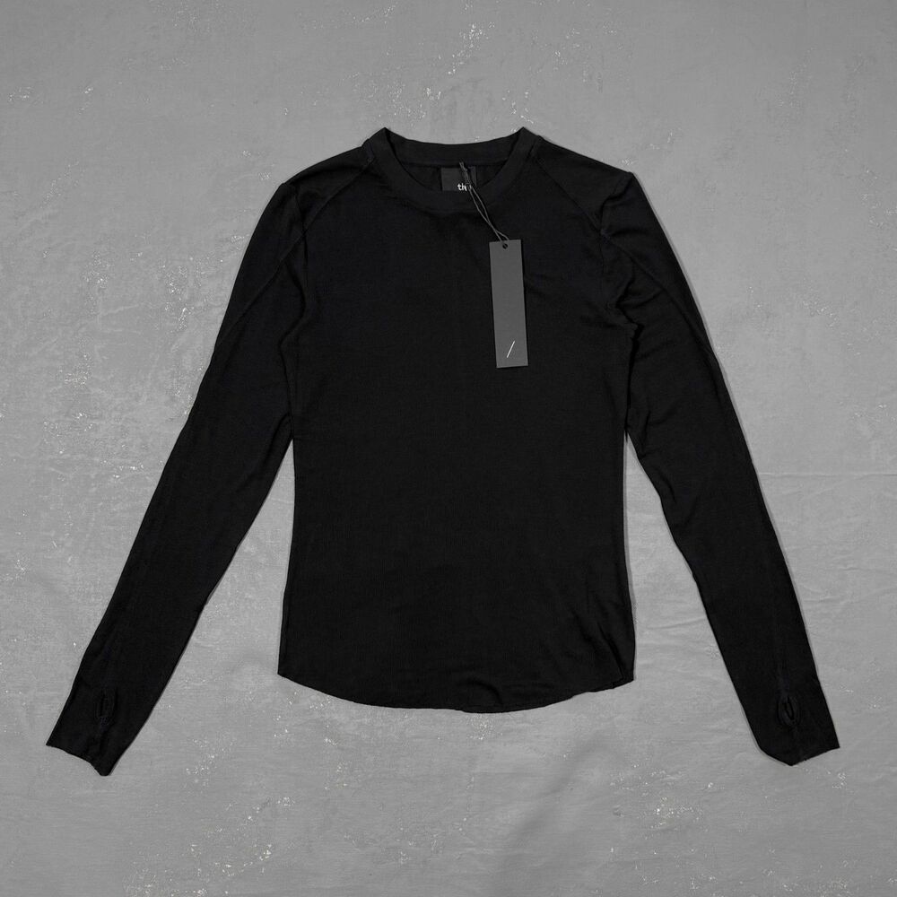 NWT THOM KROM W TS 584 Long Sleeve Fitted T-shirt Women's Large NEW